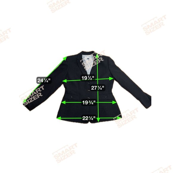 TAHARI Arthur S Levine Black Pinstripe Blazer Jacket Women Size 10 Career - Picture 9 of 9